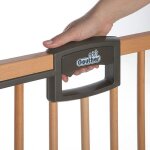 Barri�re easy lock wood plus avec adaptateur escalier (84 � 92 cm)