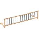 Barrire de lit en bois audrey hybride bleu gris 127 cm