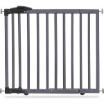 Barri�re de porte � pressions grise (68 � 102 cm)