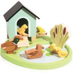 Bassin � canards en bois (18 cm)