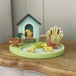 Bassin � canards en bois (18 cm)