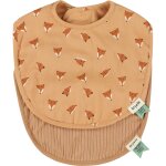 Lot de 2 bavoirs de naissance fierce fox