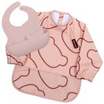 Set de 2 bavoirs rose