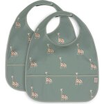 Lot de 2 bavoirs plastifi�s jungle jambo