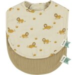 Lot de 2 bavoirs de naissance lively lion