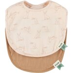 Lot de 2 bavoirs de naissance rosy rabbit