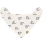 Bavoir bandana en coton bio baleine little water