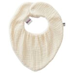 Bavoir bandana soft bambou rversible mousse de lait