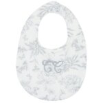 Bavoir bandana toile de jouy gris Bavoir bandana toile de jouy gris