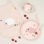 Bavoir �lastique tiny farm rose