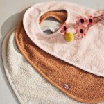Bavoir en �ponge caramel