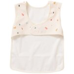 Bavoir int�gral en tissu imperm�able souple terrazzo (6 - 24 mois)