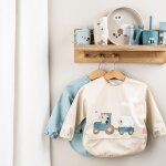 Bavoir � manches avec poche tiny farm sable
