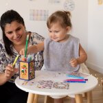 Bavoir passe t�te en �ponge gris