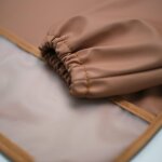 Bavoir plastifi� manches longues terracotta