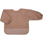 Bavoir plastifi manches longues terracotta