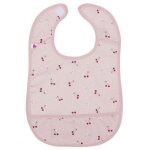 Bavoir  velcro plastifi cerise