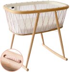 Berceau � bascule kumi mousse bois de rose