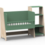 Berceau cododo �volutif avec colonne �tag�re asymetry montessori (coloris au choix)