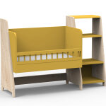 Berceau cododo �volutif avec colonne �tag�re asymetry montessori (coloris au choix)
