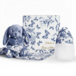 Coffret biberon et doudou x tartine et chocolat bleu