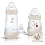 Coffret naissance sable (2 biberons + 1 sucette + 1 t�tine d�bit 1)