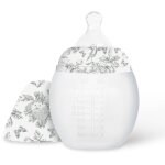 Biberon anti - colique en silicone x tartine et chocolat gris (240 ml)