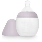 Biberon anti - colique en silicone lila (150 ml)