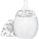 Biberon anti - colique en silicone x tartine et chocolat gris (240 ml)