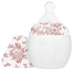 Biberon anti - colique en silicone x tartine et chocolat terracota (150 ml)