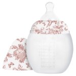 Biberon anti - colique en silicone x tartine et chocolat terracota (240 ml)