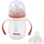 Biberon d'apprentissage 2 en 1 terracotta (210 ml)