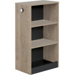 Petite biblioth�que mobile ch�ne blond noir marcel