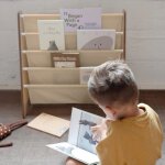 Biblioth�que en tissu recycl� beige