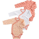 Lot de 3 bodies cache - c?ur esm�e (naissance)