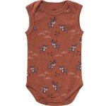 Body sans manches en coton bio deer amber brown (naissance : 50 cm) Body sans manches en coton bio deer amber brown (naissance : 50 cm)