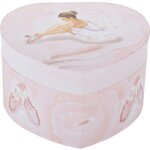 Bote  bijoux coeur phosphorescent ballerine