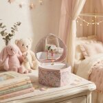 Bo�te � bijoux musicale c?ur princesse - fleurs - f�e