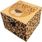 Bo�te � bijoux musicale cube l�opard