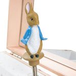 Bo�te � bijoux musicale fraises pierre lapin