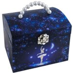 Bote  bijoux musicale phosphorescente danseuse toile