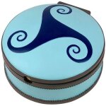 Bote  bijoux musicale ronde ballerine bleue