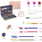 Bo�te de couleurs pour dessiner, colorier et peindre sparkling box