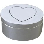 Bo�te � dents coeur (m�tal argent�)