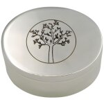 Bo�te � dents arbre de vie personnalisable (m�tal argent�)