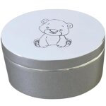 Bo�te � dents ourson (m�tal argent�)