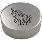 Bote  dents licorne personnnalisable (mtal argent)