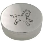 Bote  dents petit cheval personnalisable (mtal argent)