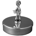 Bote  dents le petit prince personnalisable (mtal argent)