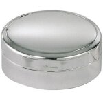 Bote  dents ronde personnalisable (mtal argent)